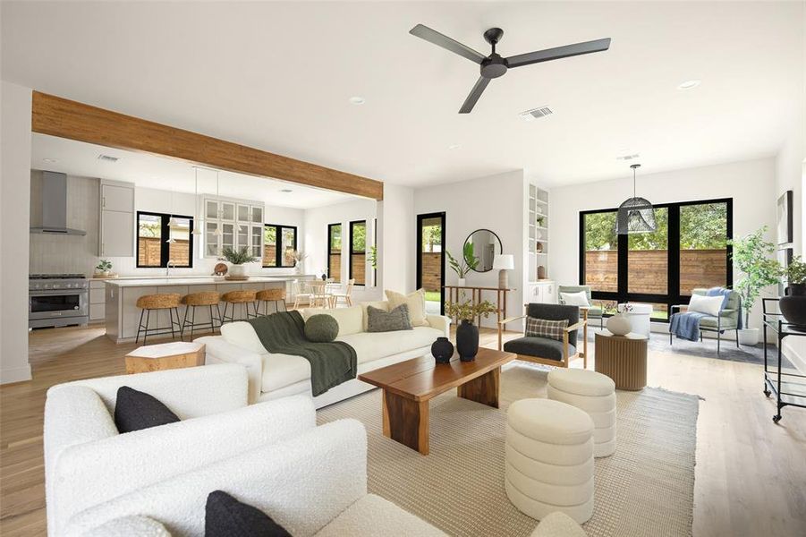 Furnished interior view inside a new home in , Dallas (Image 27). Furnished interior view inside a new home in , Dallas (Image 27).