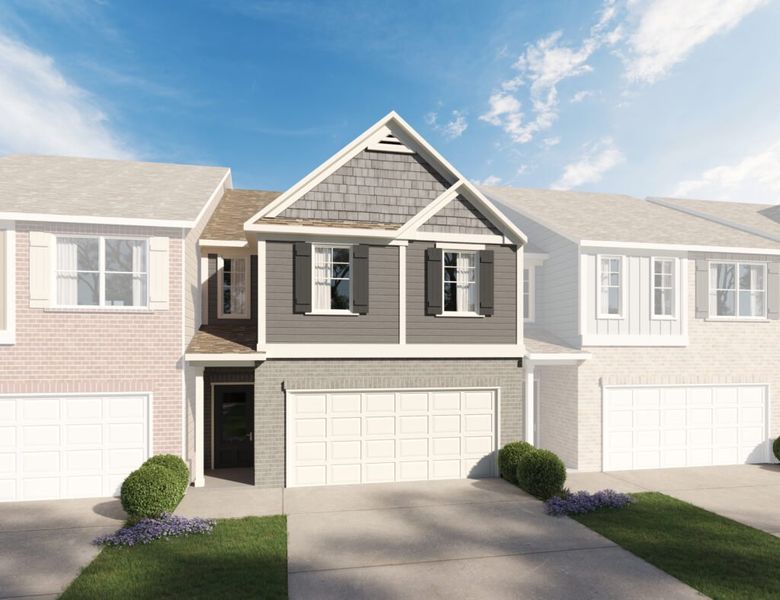 Representative exterior photo of a completed home built from the The Lenox II by Direct Residential Communities in Creekside Village Phase II, Lithonia, GA (Image 7). Representative exterior photo of a completed home built from the The Lenox II by Direct Residential Communities in Creekside Village Phase II, Lithonia, GA (Image 7).