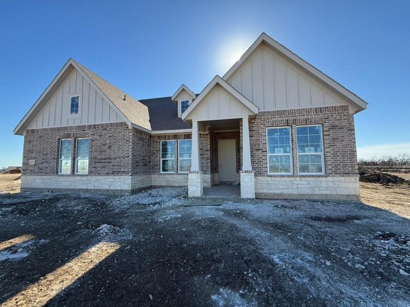 In-progress construction of a new home in Clear Sky Addition, Valley View, TX (Image 6).