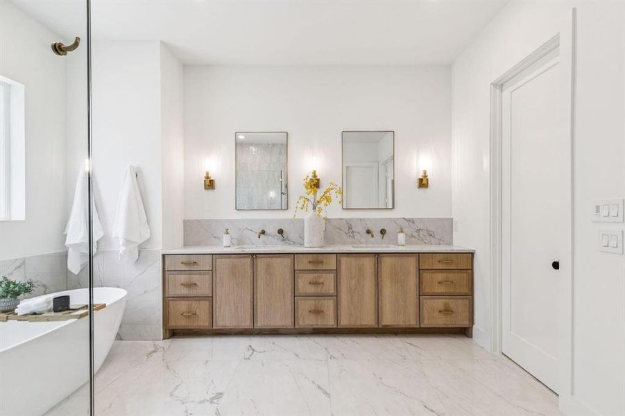 Furnished interior view inside a new home in , Dallas (Image 28).