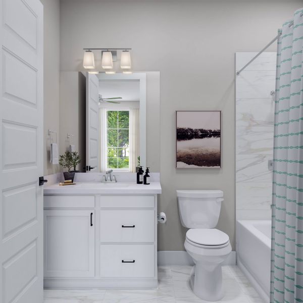 Representative furnished interior of a home built from the Carmine by Tri Pointe Homes in Trillium, Richmond (Image 11).