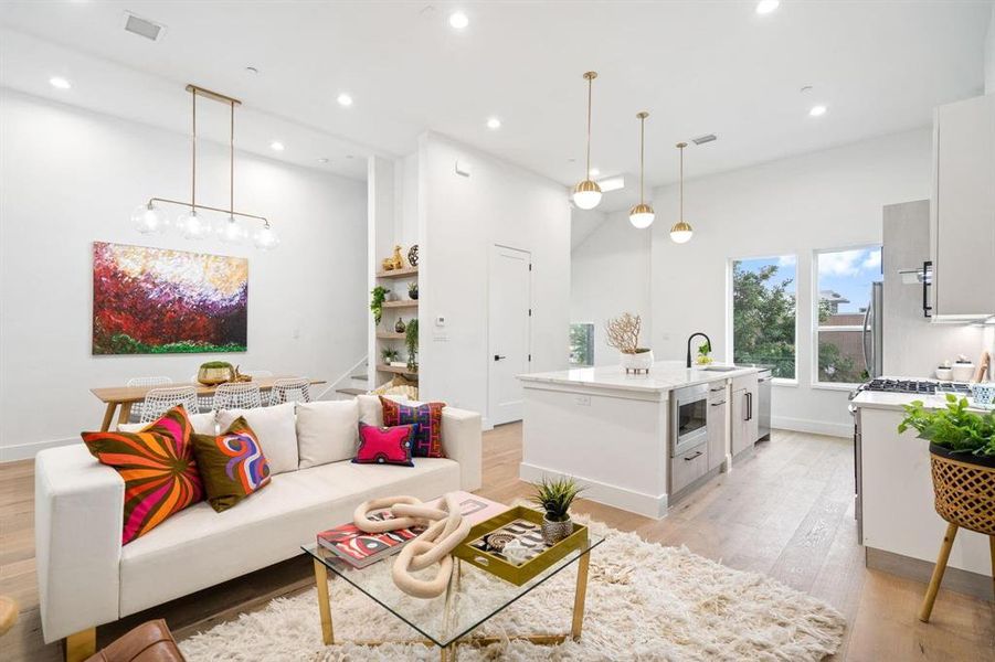 Furnished interior view inside a new home in , Dallas (Image 25).