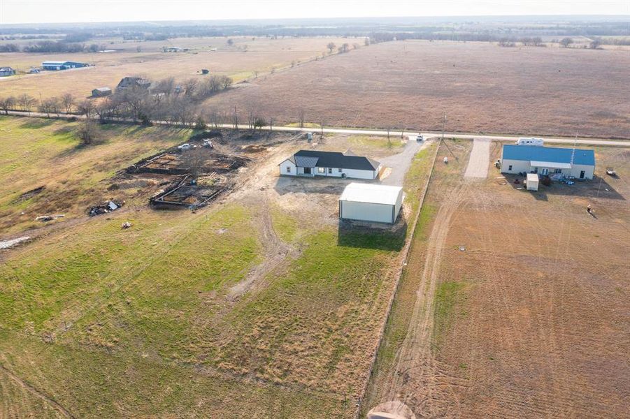 Bird's eye view with a rural view