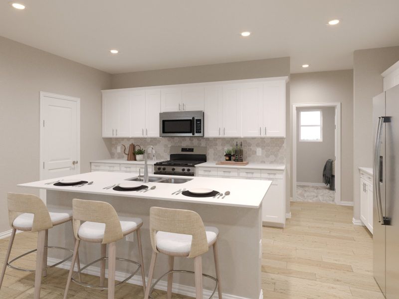 With a specious kitchen and large prep space, making meals has never been so easy. With a specious kitchen and large prep space, making meals has never been so easy.