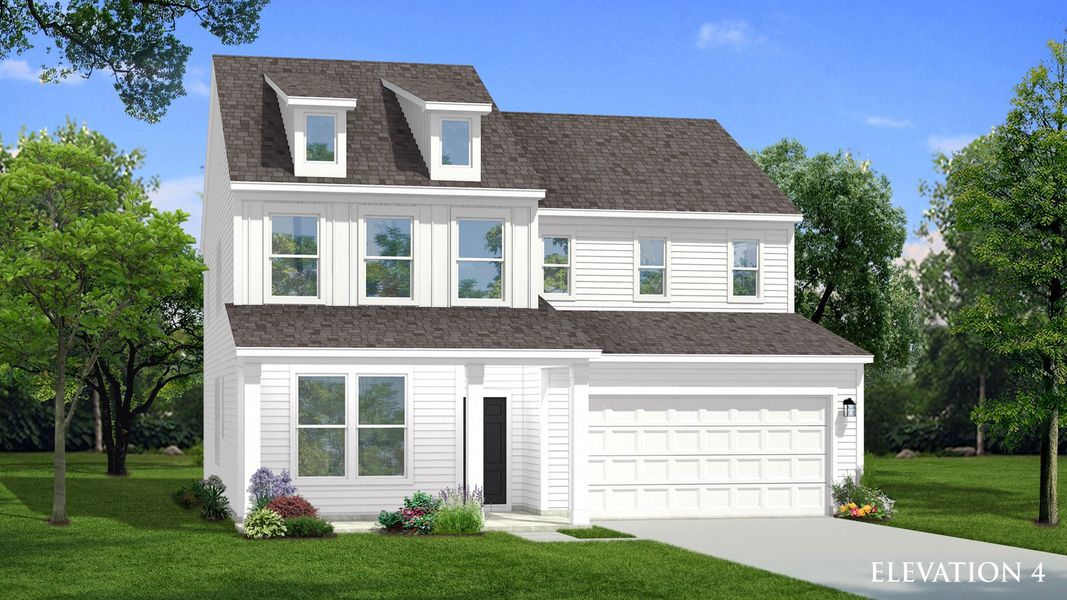 Elevation 4 rendering of the Wynwood home plan by DRB Homes