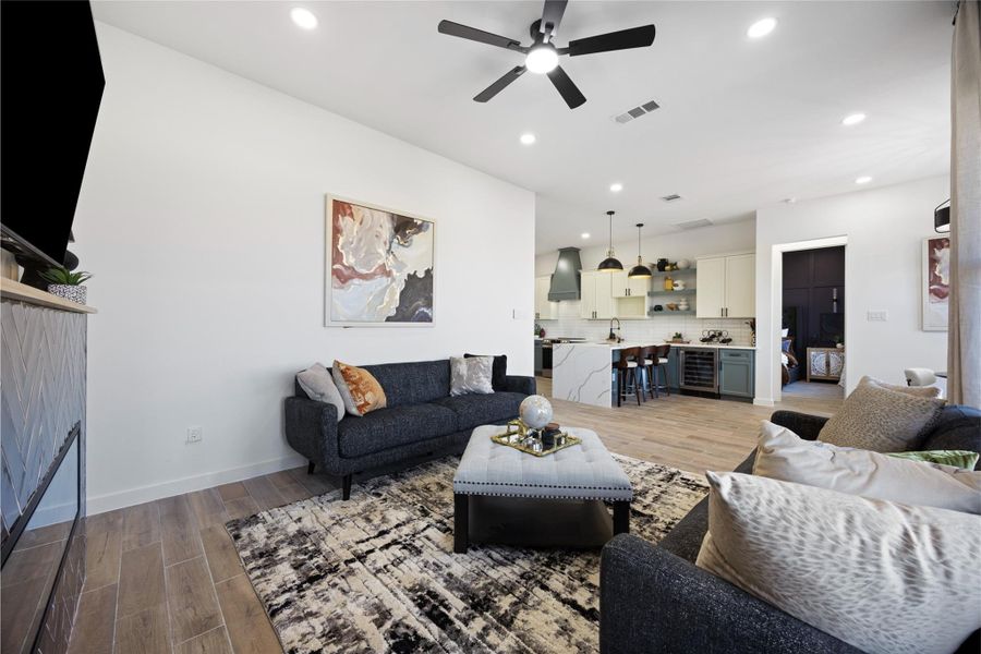 Furnished interior view inside a new home in , Cleveland (Image 17).