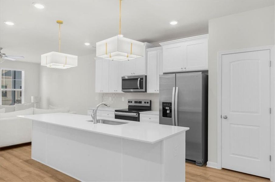 Furnished interior view inside a new home in , Atlanta (Image 19).
