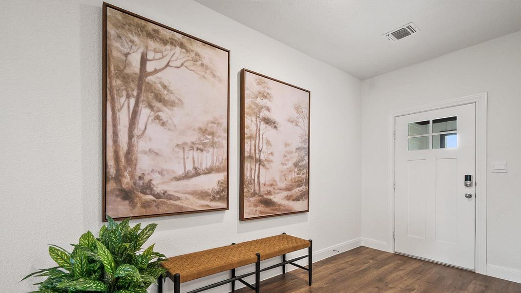 Furnished interior view inside a new home in Railhead, Cedar Creek (Image 36).