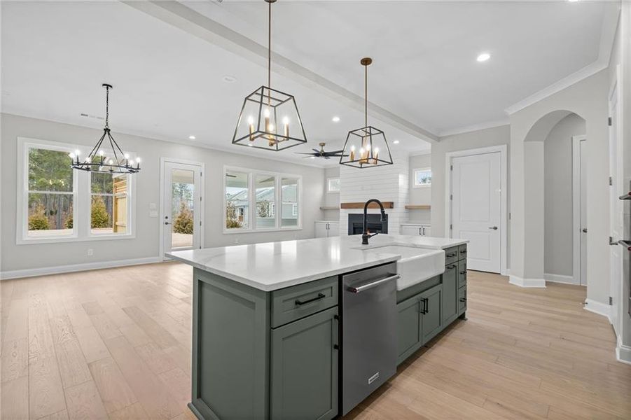 Furnished interior view inside a new home in , Canton (Image 8).
