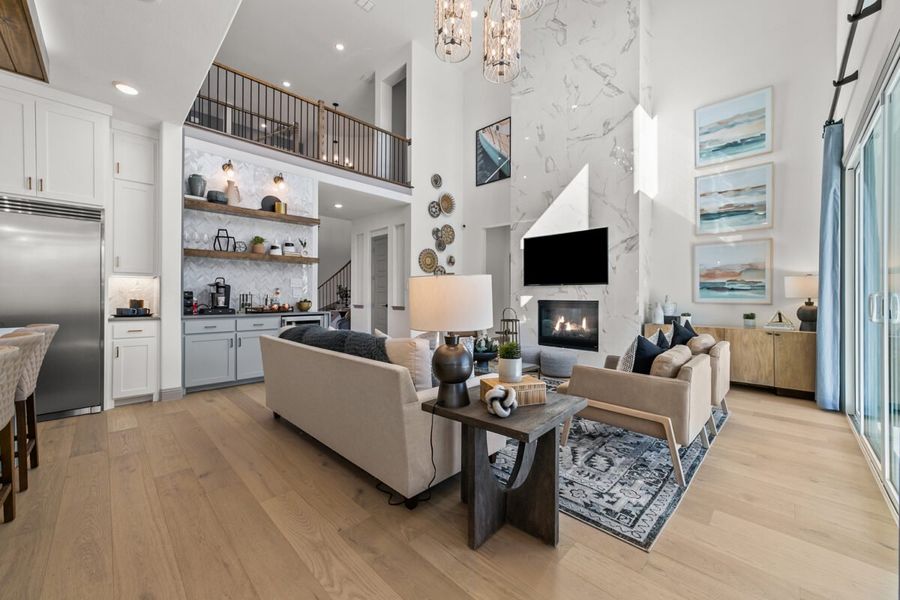 Representative furnished interior of a home built from the Diana by Landon Homes in Lexington Frisco, Frisco (Image 11).