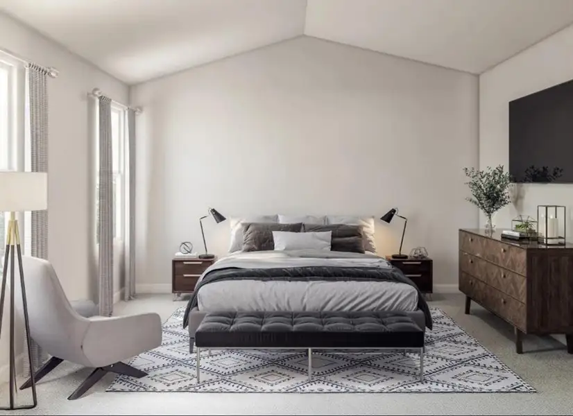 Furnished interior view inside a new home in Whispering Winds, Alvord (Image 4).