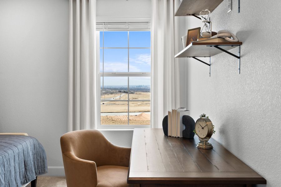 Furnished interior view inside a new home in Trailstone, Arvada (Image 14). Furnished interior view inside a new home in Trailstone, Arvada (Image 14).