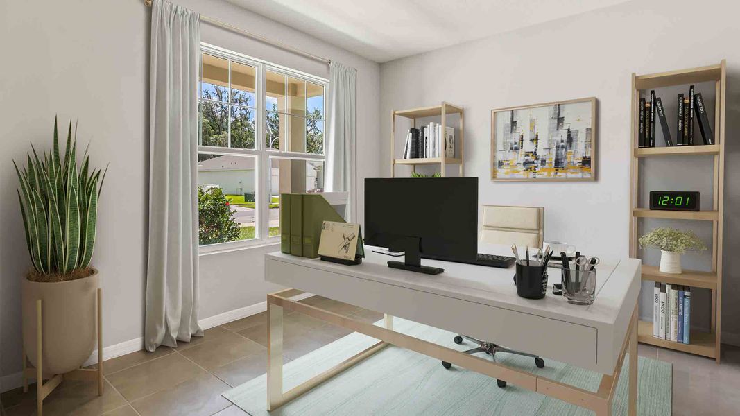 Furnished interior view inside a new home in Deerbrook, Land O' Lakes (Image 3). Furnished interior view inside a new home in Deerbrook, Land O' Lakes (Image 3).