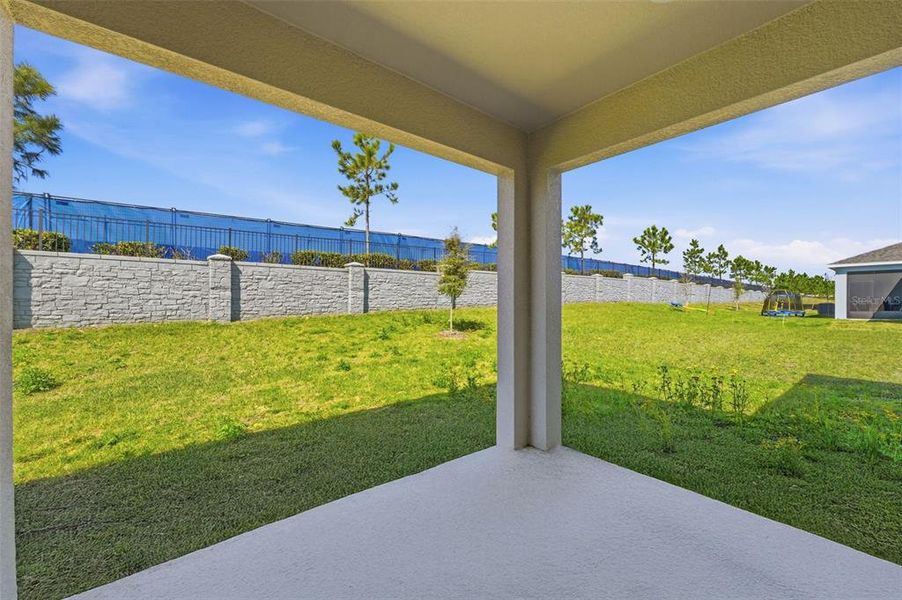 Exterior details and patio area of a home in Park View at the Hills, Minneola (Image 3).