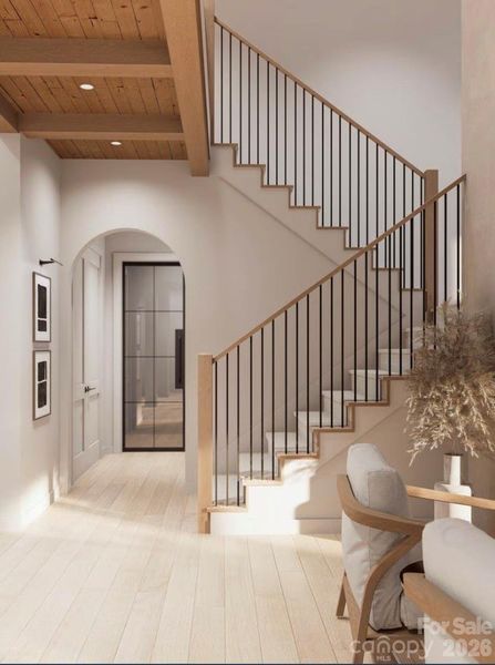 Stairs leading to the 2nd floor