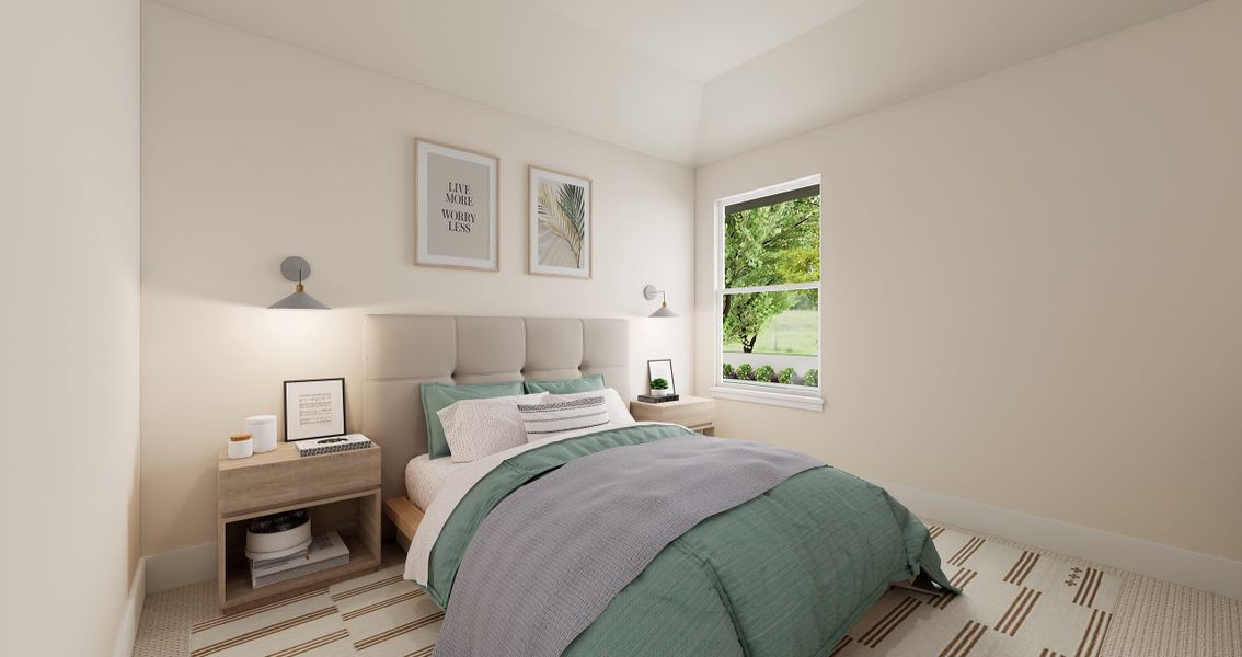 Representative furnished interior of a home built from the Landau by Tri Pointe Homes in Painted Tree, McKinney (Image 15).