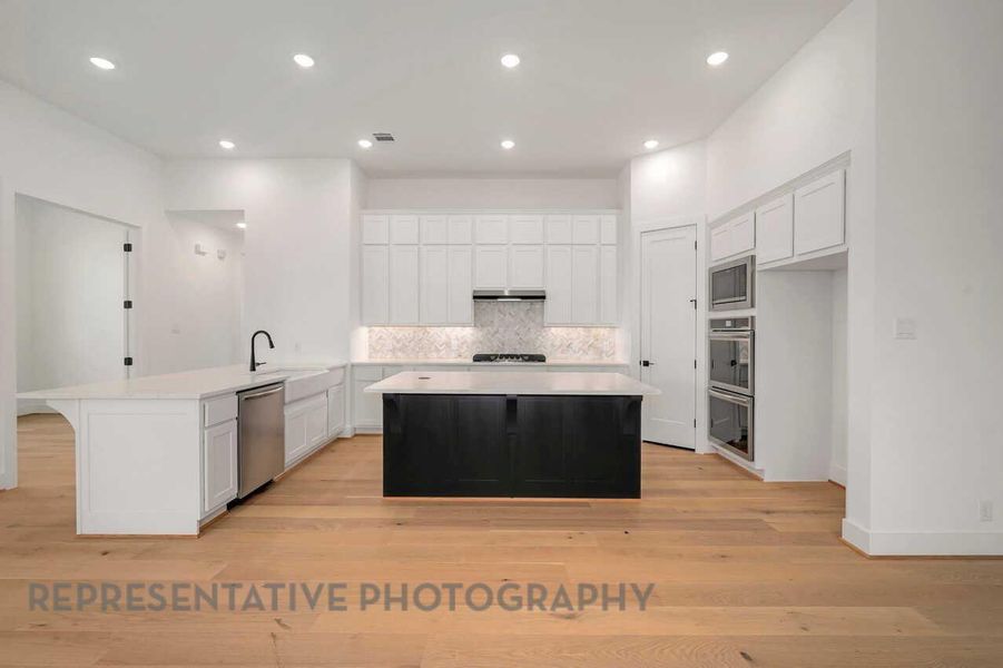 Furnished interior view inside a new home in Meridiana: 50ft. lots, Manvel (Image 11).