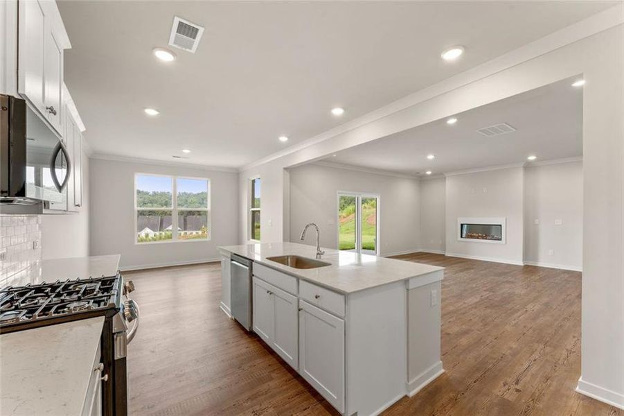Furnished interior view inside a new home in The Estates at Gainesville Township, Gainesville (Image 12).