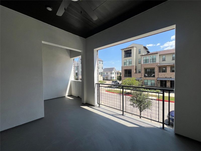 Exterior details and patio area of a home in The Grove, Austin (Image 22). Exterior details and patio area of a home in The Grove, Austin (Image 22).