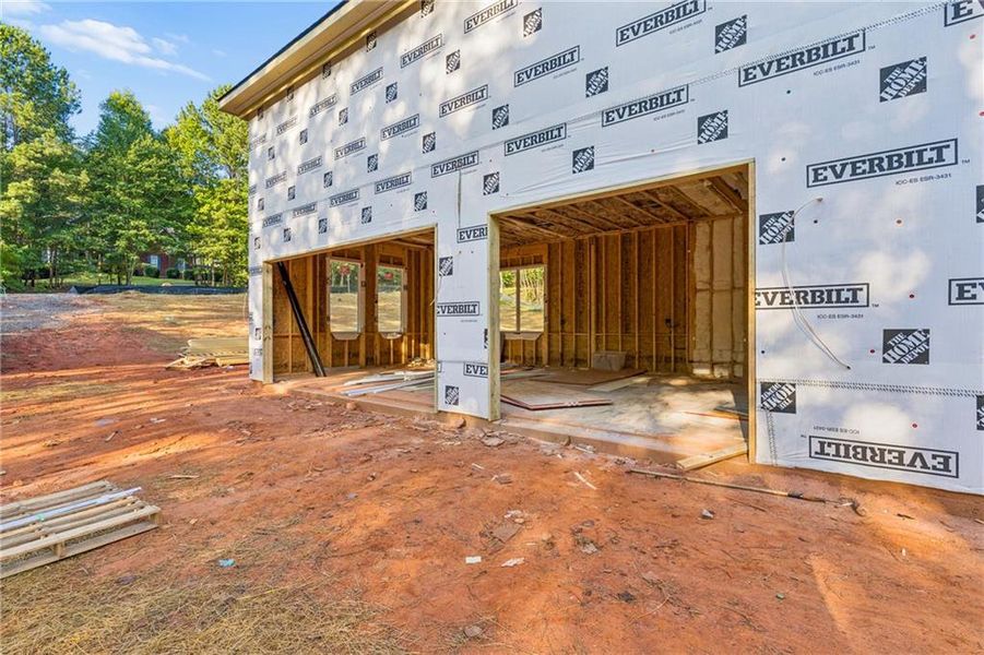 In-progress construction of a new home in , Hoschton, GA (Image 22).