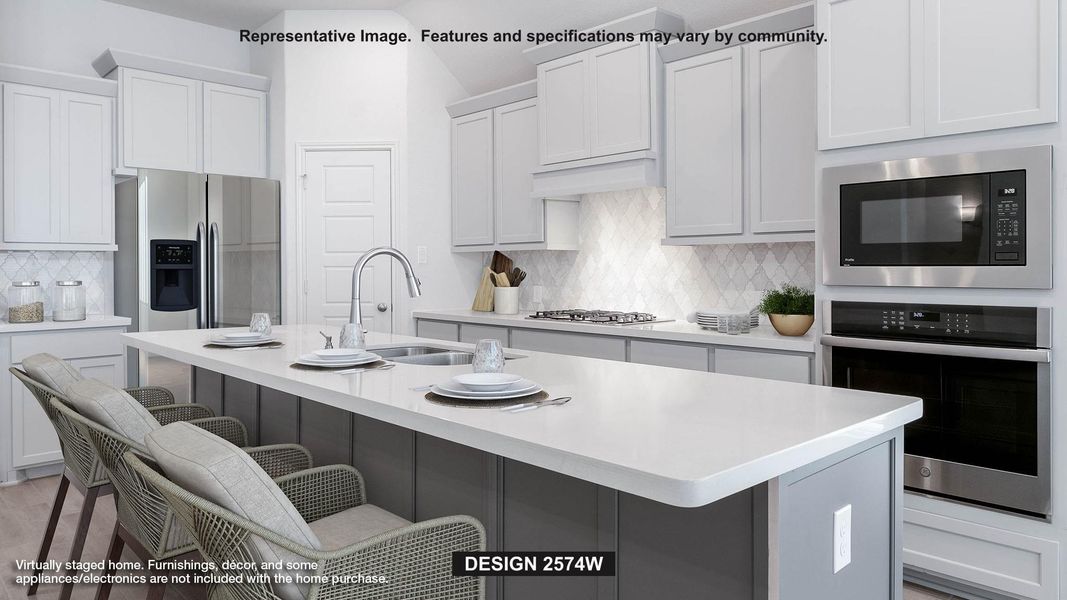 Furnished interior view inside a new home in Grand Central Park, Conroe (Image 4).