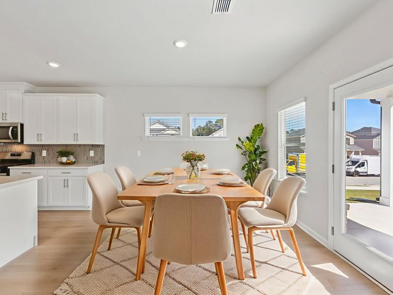 Furnished interior view inside a new home in Parkside at Grayson, Grayson (Image 5).