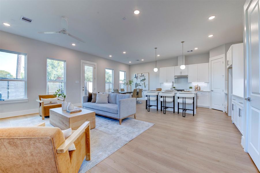 Furnished interior view inside a new home in , Houston (Image 30).