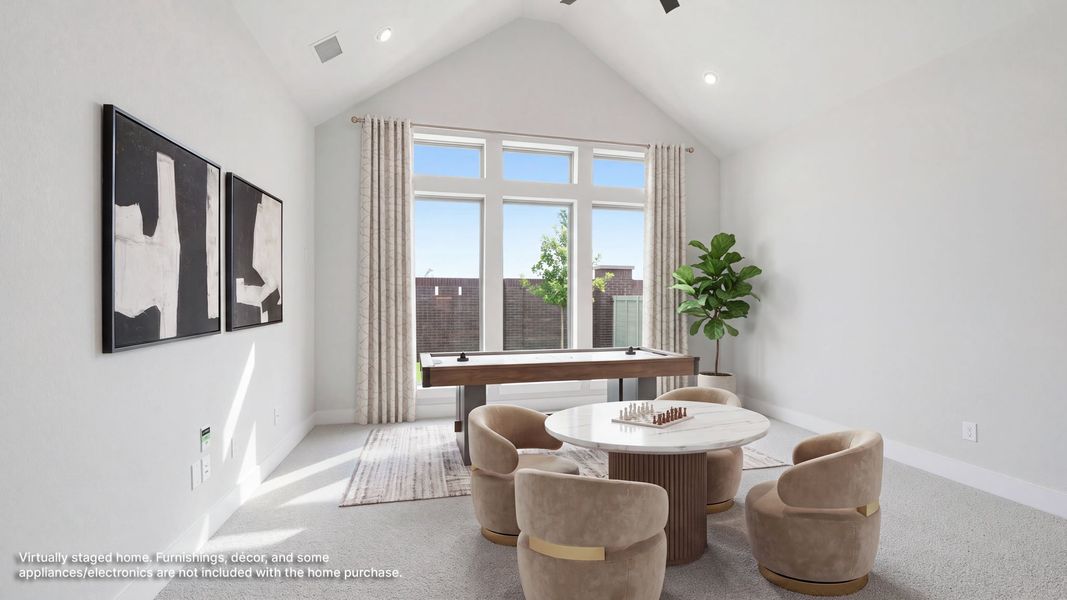 Furnished interior view inside a new home in Landmark, Denton (Image 11). Furnished interior view inside a new home in Landmark, Denton (Image 11).