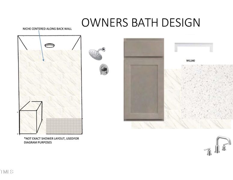 Owners Bath selections Lot 18