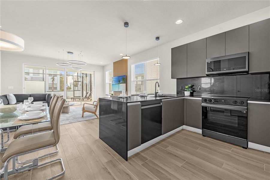 Furnished interior view inside a new home in , Clermont (Image 11).