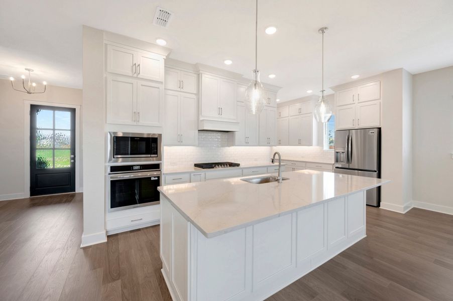 Furnished interior view inside a new home in Elyson - Grove Row Collection, Katy (Image 7).