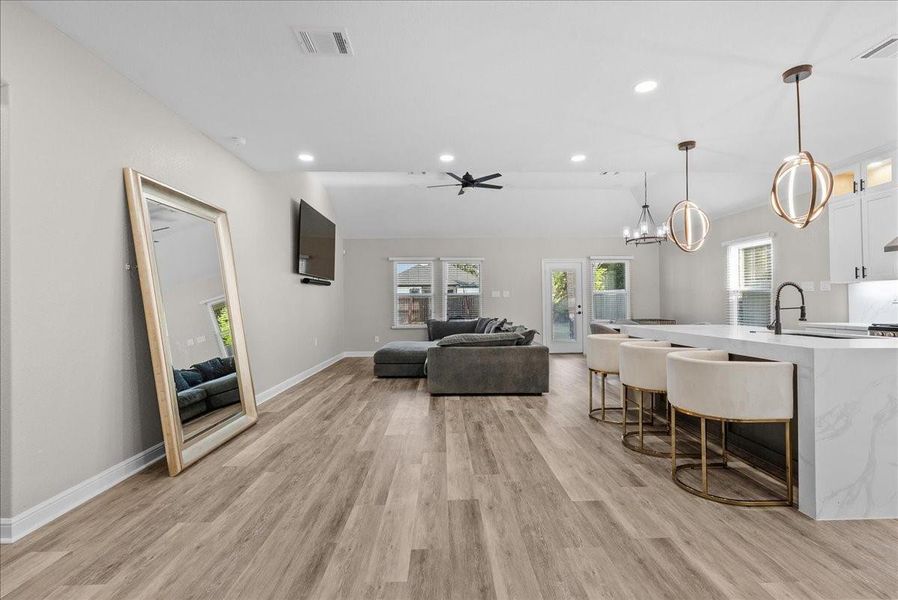 Furnished interior view inside a new home in , Houston (Image 11).