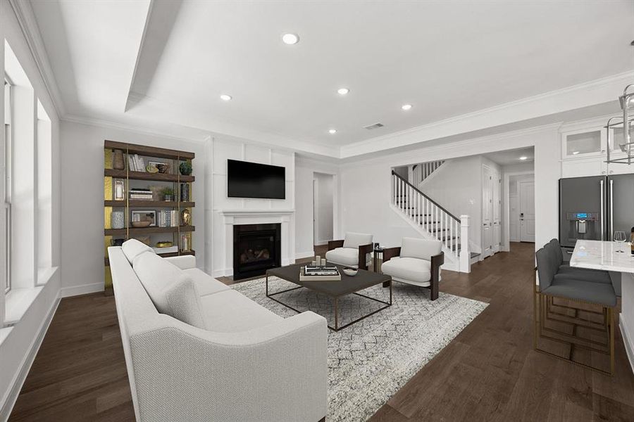 Furnished interior view inside a new home in Lincoln Pointe, Van Alstyne (Image 10). Furnished interior view inside a new home in Lincoln Pointe, Van Alstyne (Image 10).
