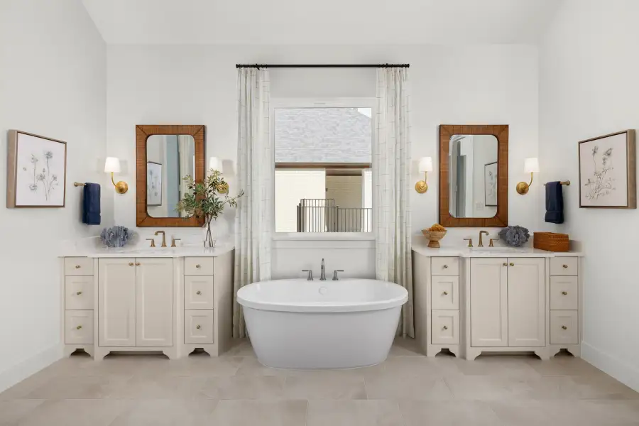 Representative furnished interior of a home built from the RoundRock - SH 6236 by Shaddock Homes in The Homestead - 72', Rockwall (Image 15).