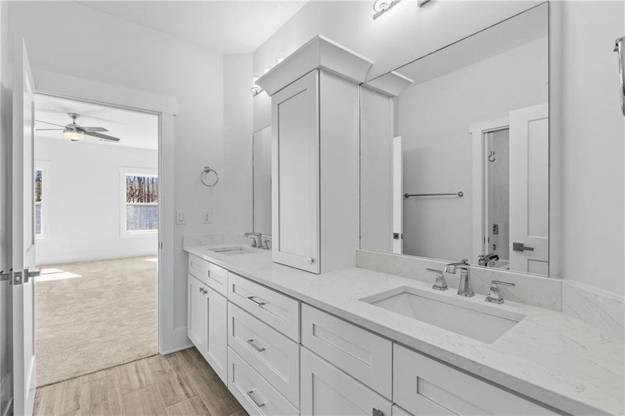 Furnished interior view inside a new home in , Alpharetta (Image 50).