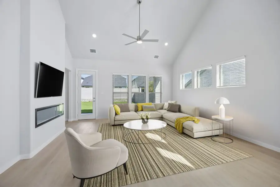 Living Room in the Monet II home plan by Trophy Signature Homes – REPRESENTATIVE PHOTO Living Room in the Monet II home plan by Trophy Signature Homes – REPRESENTATIVE PHOTO