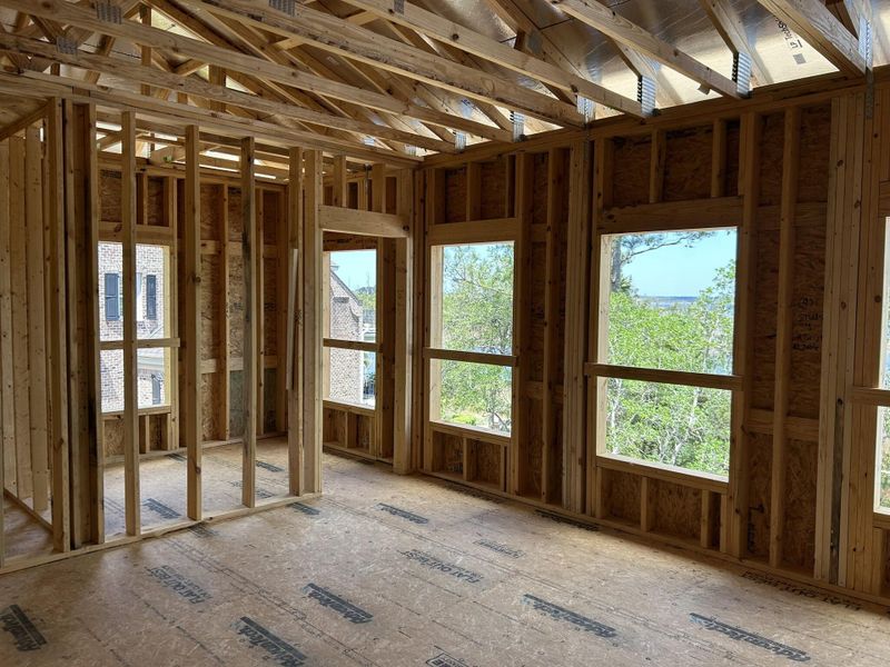 In-progress construction of a new home in , Mount Pleasant, SC (Image 3).