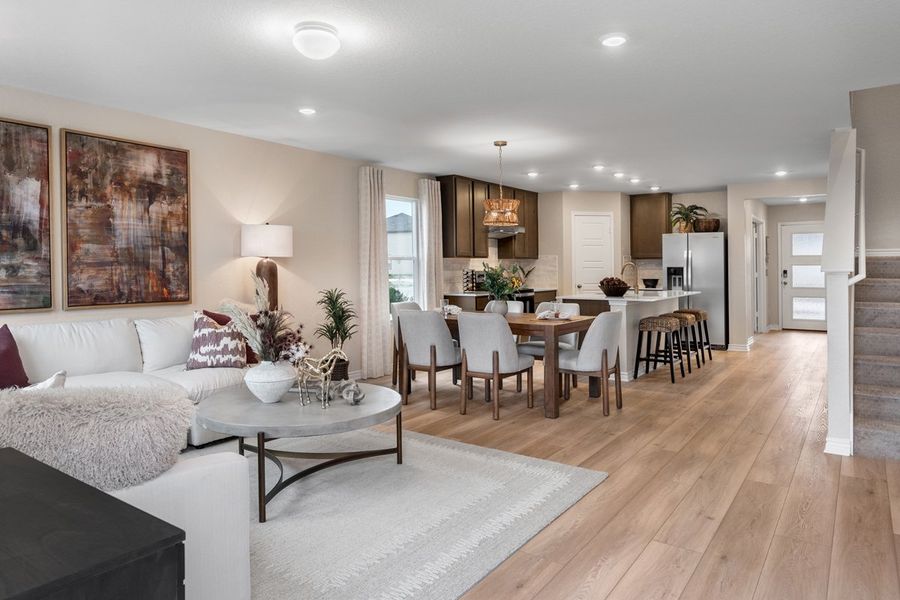 Representative furnished interior of a home built from the 2701 by KB Home in Preserve at Culebra - Sterling Collection, San Antonio (Image 5).