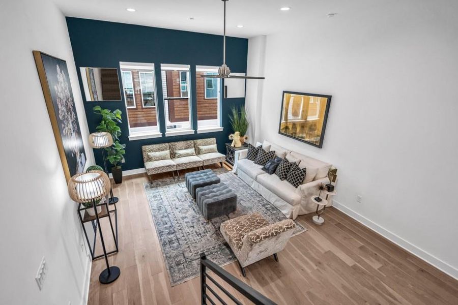 Furnished interior view inside a new home in Bluebonnet Lofts, Austin (Image 7).