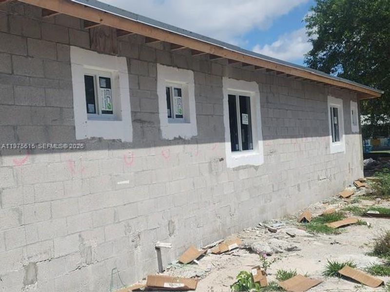 In-progress construction of a new home in , Miami Gardens, FL (Image 6).