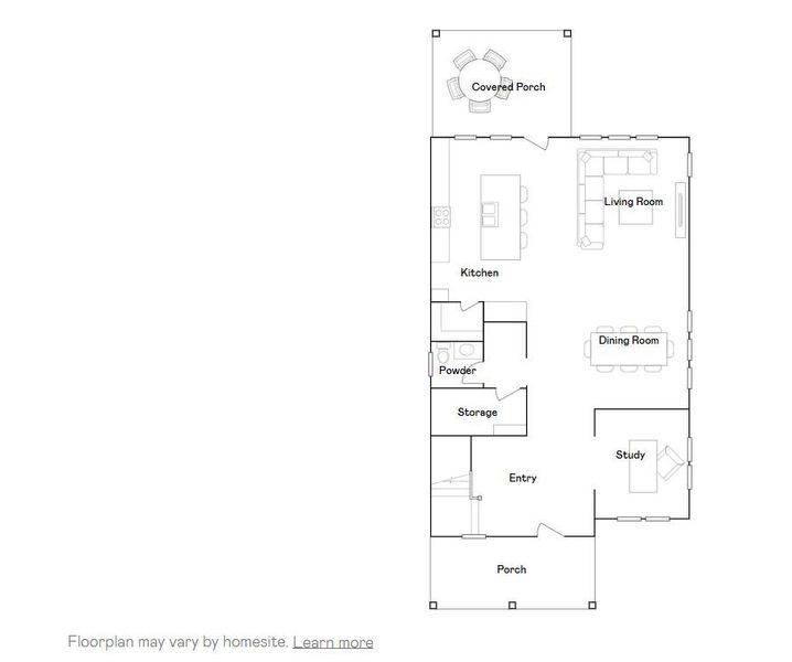 2D floor plan layout of this home in , Summerville, SC (Image 4).