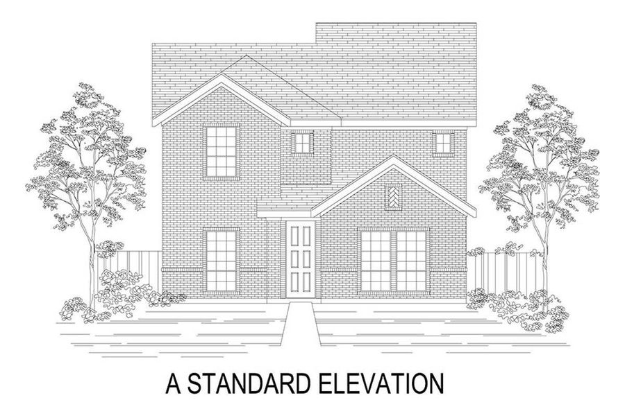 Representative rendering of the exterior for the Fork R by First Texas Homes (Image 2). Representative rendering of the exterior for the Fork R by First Texas Homes (Image 2).
