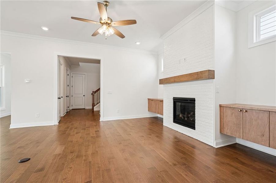 Spacious, unfurnished interior of a new home in Promenade at Sawnee Village, Cumming (Image 42).