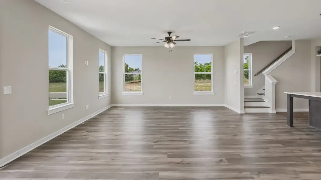 First Floor with hard surface flooring and bright natural light through windows First Floor with hard surface flooring and bright natural light through windows