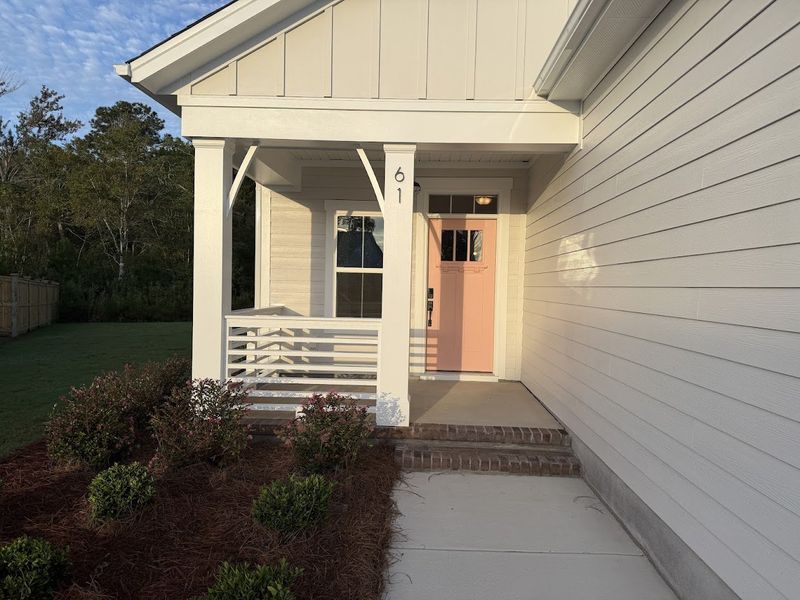 Exterior details and patio area of a home in Songbird, Hampstead (Image 2). Exterior details and patio area of a home in Songbird, Hampstead (Image 2).