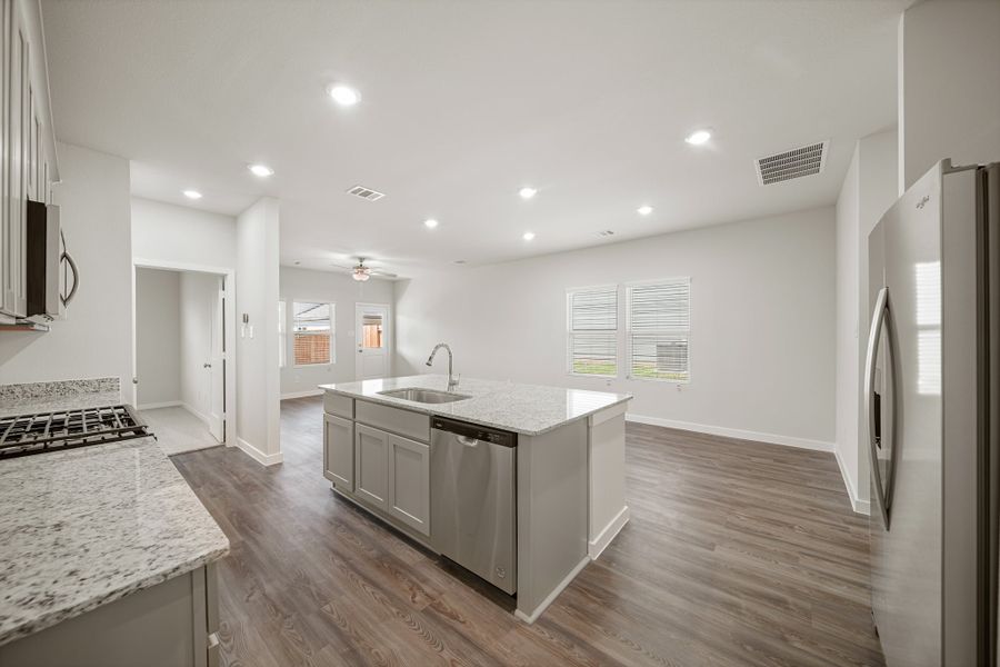 Furnished interior view inside a new home in The Lakes at Black Oak Villas, Magnolia (Image 7).