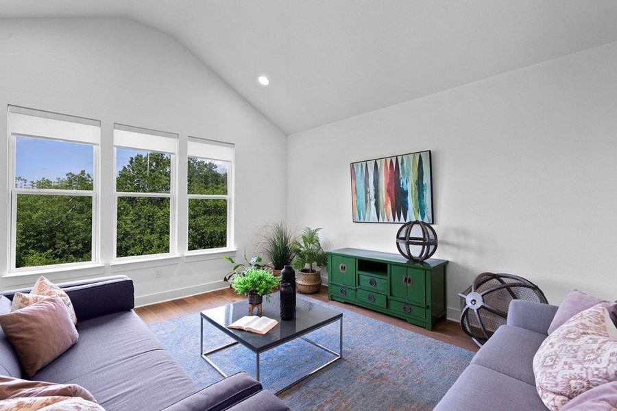 Furnished interior view inside a new home in Agave, Austin (Image 9).