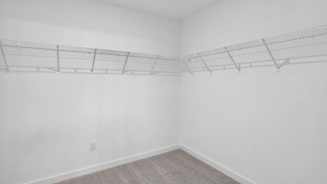 Closet with shelving Closet with shelving