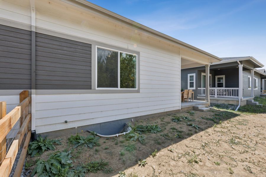 Exterior details and patio area of a home in Westside Crossing, Berthoud (Image 4). Exterior details and patio area of a home in Westside Crossing, Berthoud (Image 4).