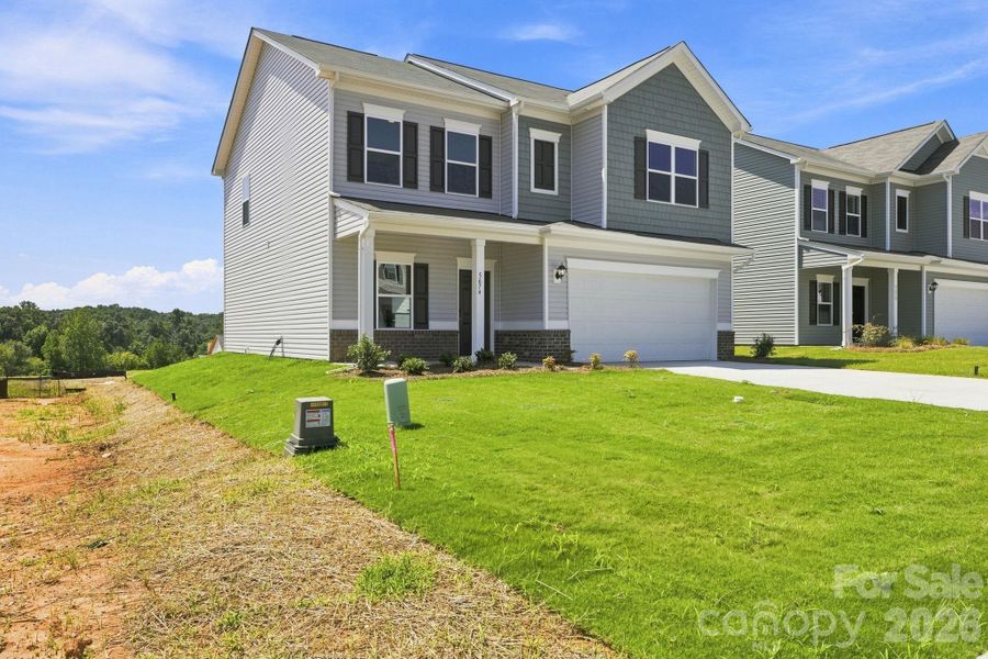 Front exterior of a new home in Catawba Trace, Catawba, NC, highlighting curb appeal (Image 25).
